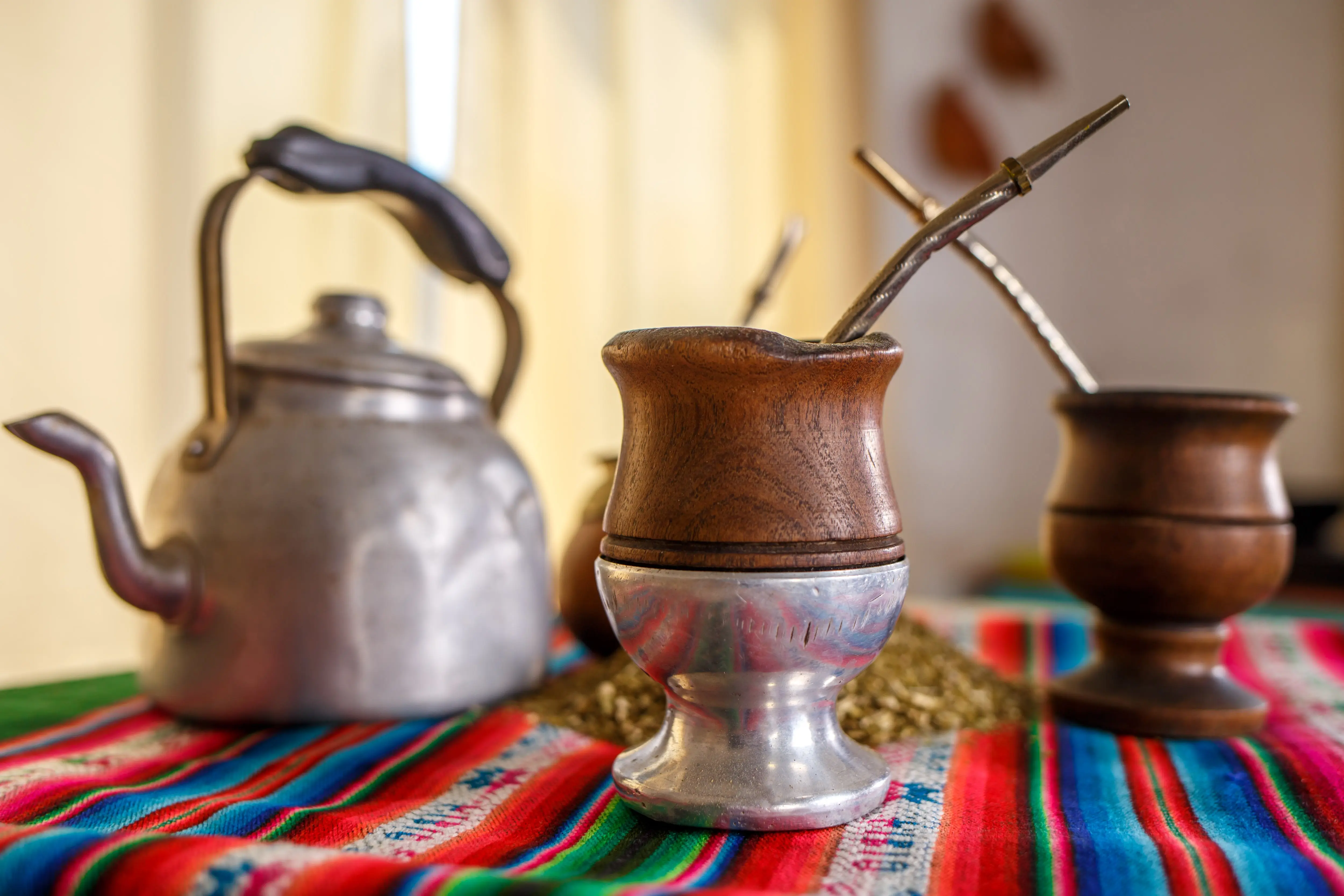 Yerba mate in a cup